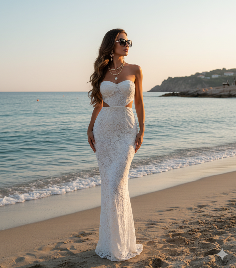 Patrícia Maxi Dress - Ivory