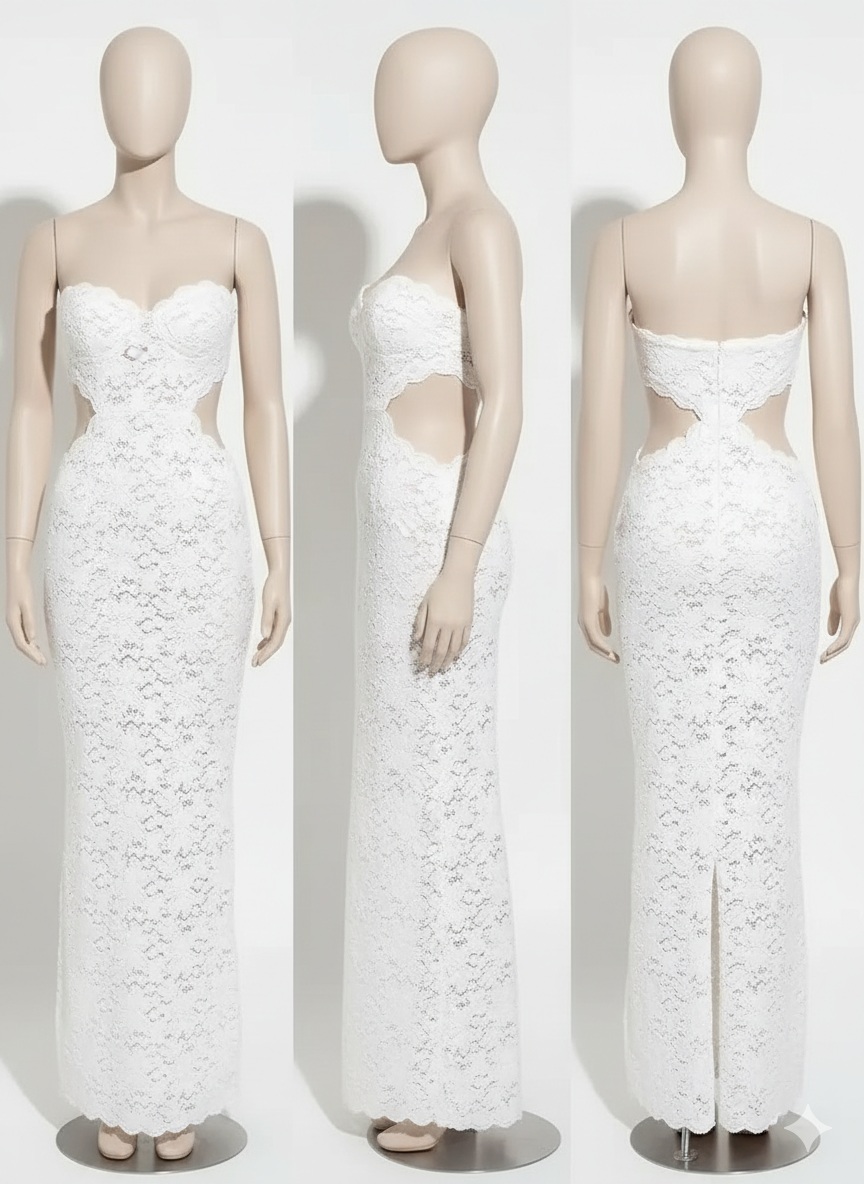 Patrícia Maxi Dress - Ivory