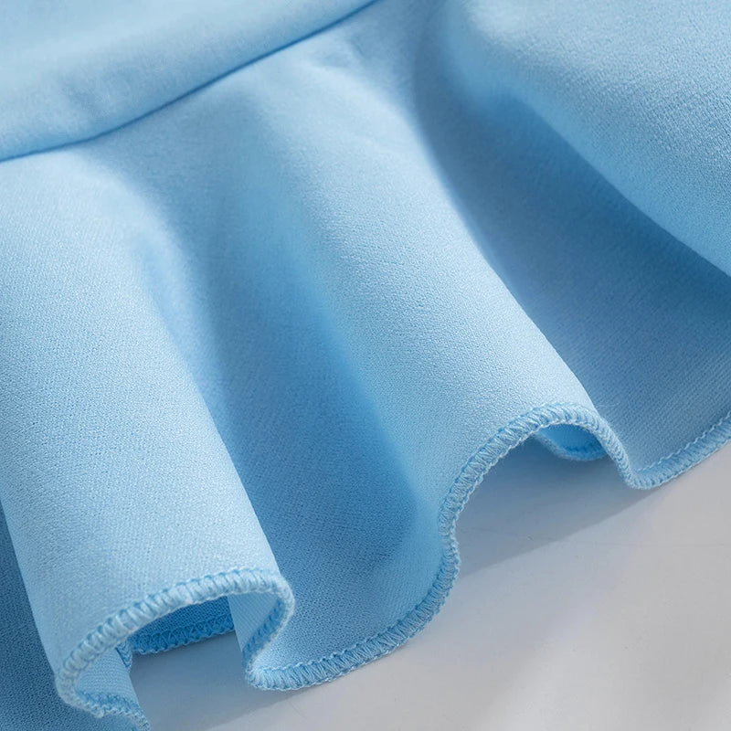Maya Strapless Mini Dress - Light Blue