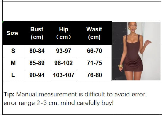 Aurora Square Mini Dress - Brown