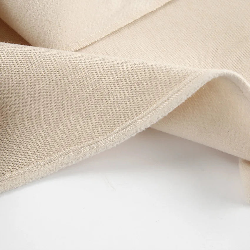 Elisa High Street V-Neck Tie Waist Coat - Beige