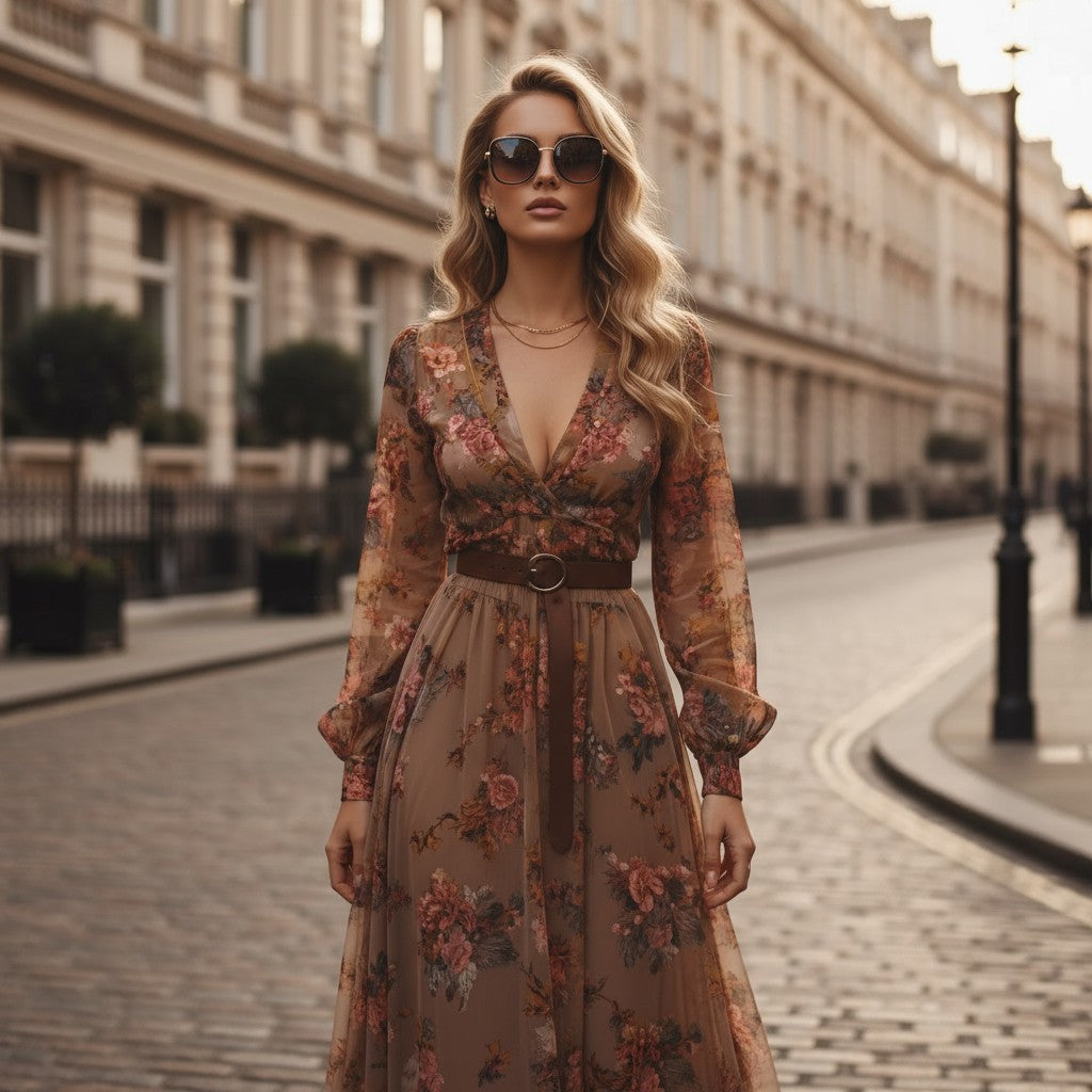 Keira Maxi Dress - Sage Floral