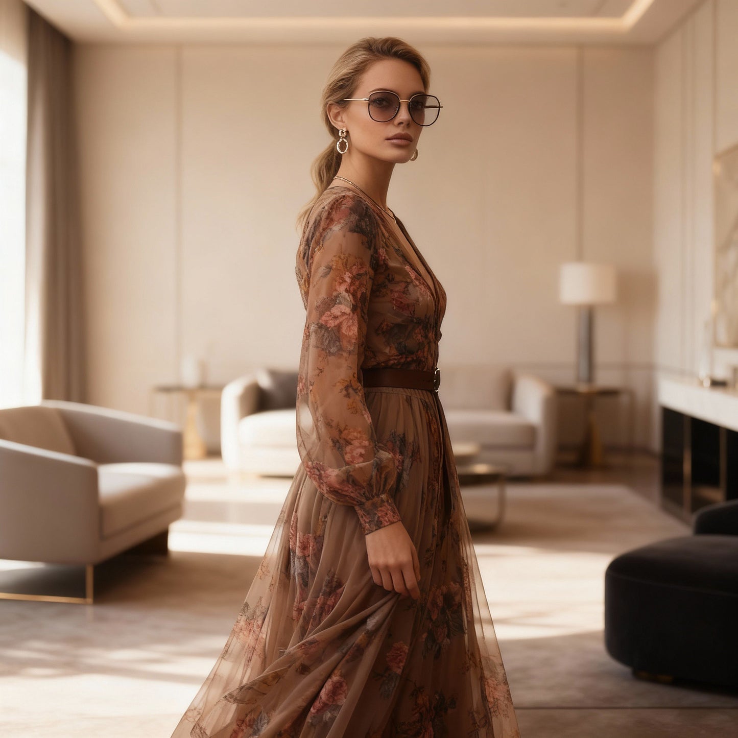 Keira Maxi Dress - Sage Floral