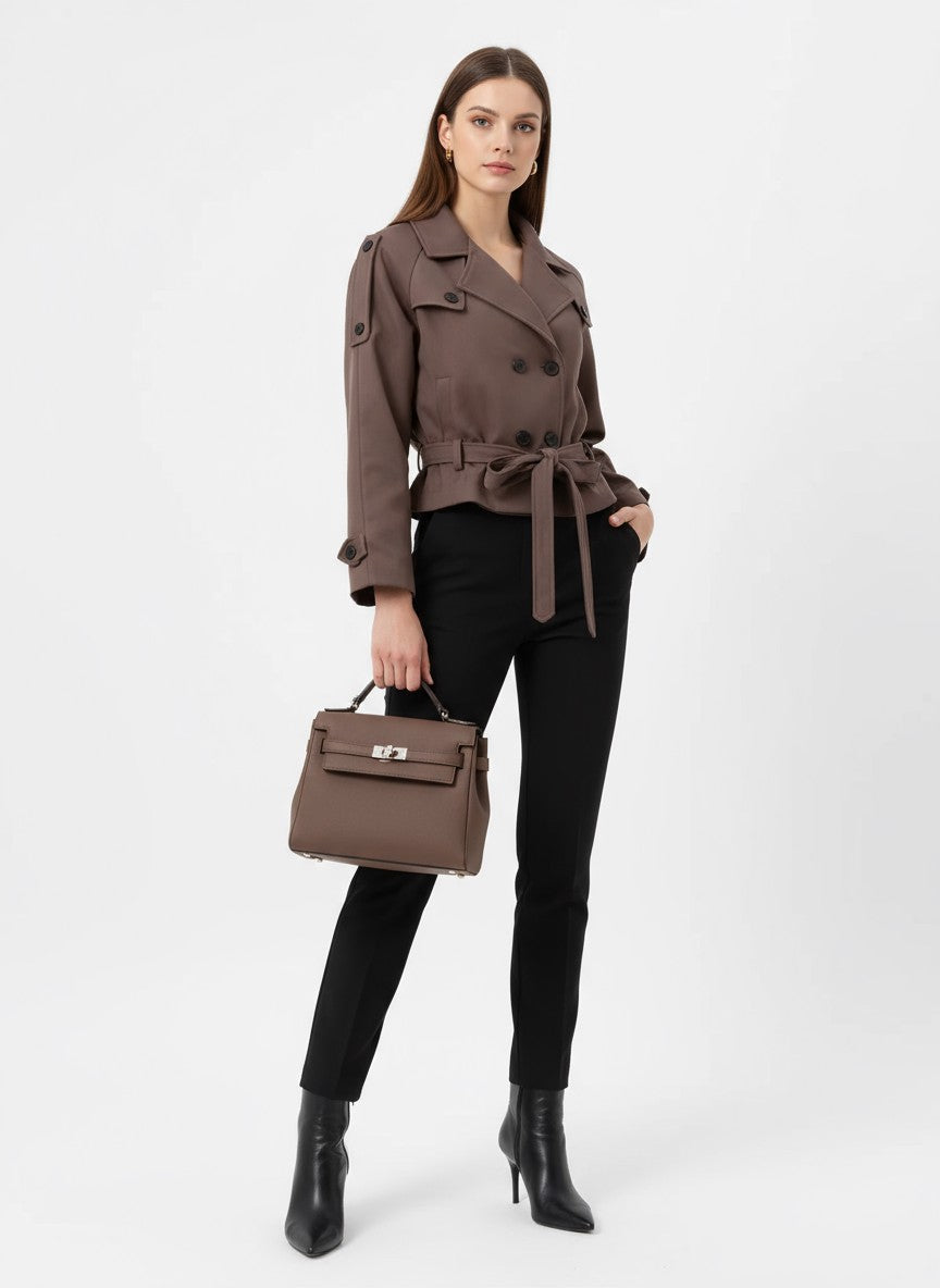 Amelia Trench Coat – Brown