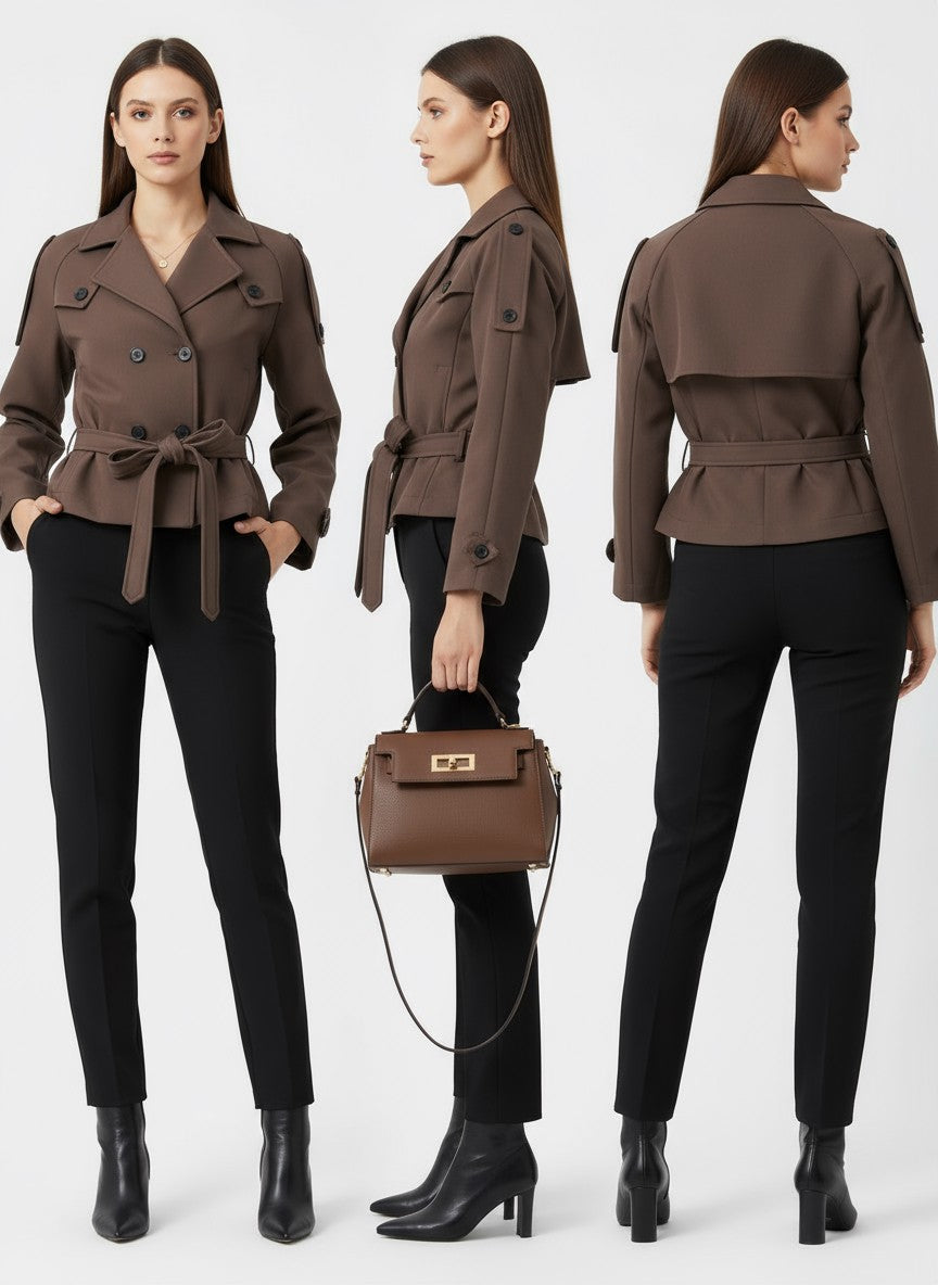 Amelia Trench Coat – Brown