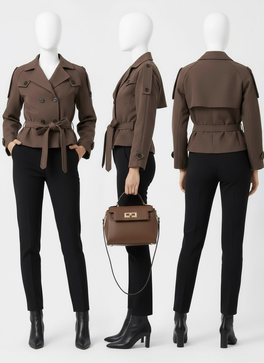 Amelia Trench Coat – Brown