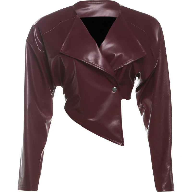 Anya Faux Slim Fit Cropped Blazer