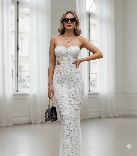 Patrícia Maxi Dress - Ivory