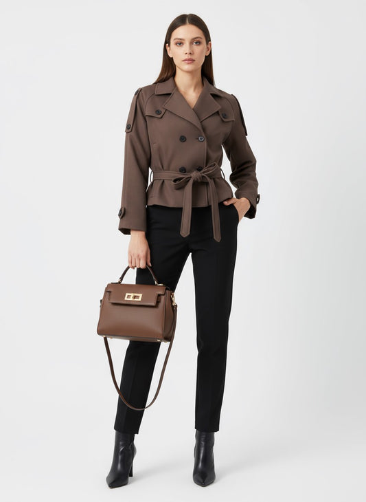 Amelia Trench Coat – Brown